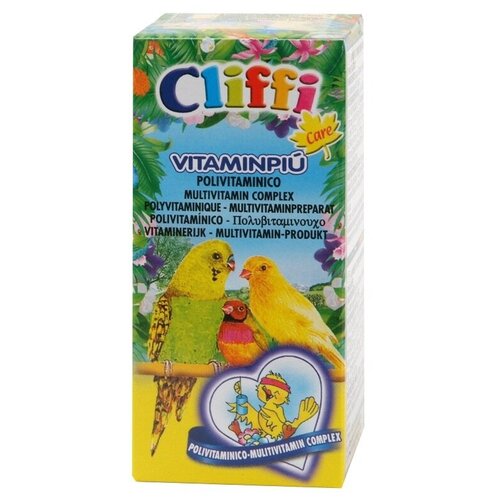 Cliffi Полный мультивитаминный комплекс для птиц, капли (Vitaminpiu) PCOS011, 0,025 кг