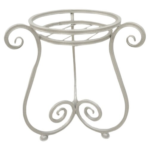 Подставка под цветы ПЦ Уличная (белый с серебром) 814675960 Инсайт