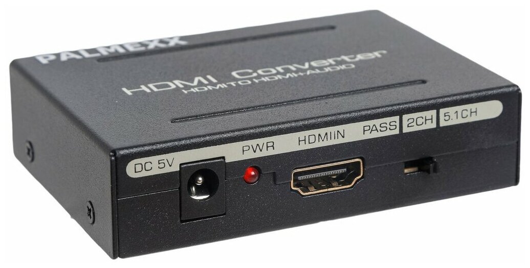 Разделитель сигнала PALMEXX AY60 HDMI to HDMI+Audio(Spdif+L/R) Extractor 2CH/5.1CH, FHD 1080p
