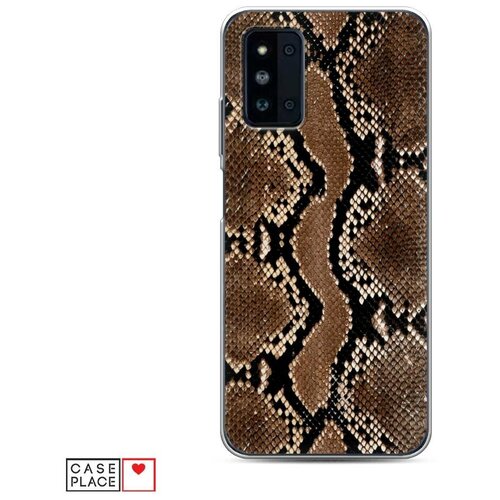 фото Чехол силиконовый samsung galaxy f52 кожа питона case place