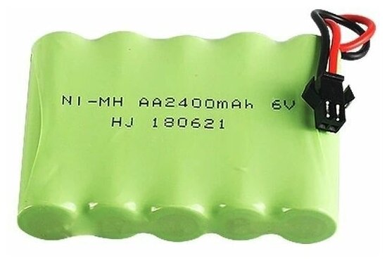 Аккумулятор Ni-Mh 6v AA 2400mah для радиоуправляемых игрушек, разъем YP