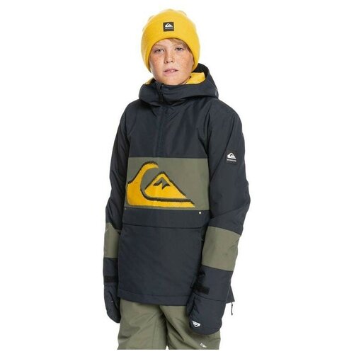 фото Куртка сноубордическая детская quiksilver steeze boy's snow jacket true black (возраст:8)