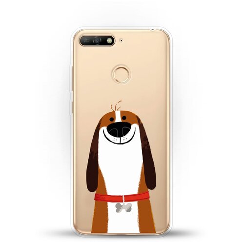 фото Силиконовый чехол хороший бигль на honor 7a pro andy & paul