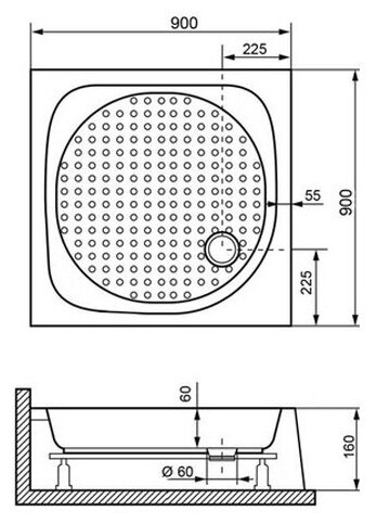 Душевой поддон RGW Acrylic LUX/TN 90х90х16 16180199-21 - фотография № 2
