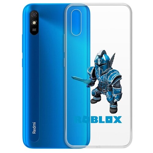 Чехол-накладка Krutoff Clear Case Roblox-Рыцарь Алар для Xiaomi Redmi 9A силиконовый чехол накладка бампер roblox рыцарь алар для oppo a55