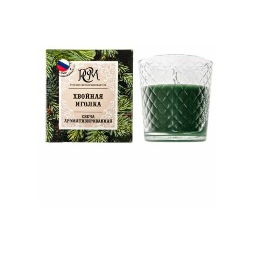 Свеча в стакане хвойная иголка РСМ 30 часов