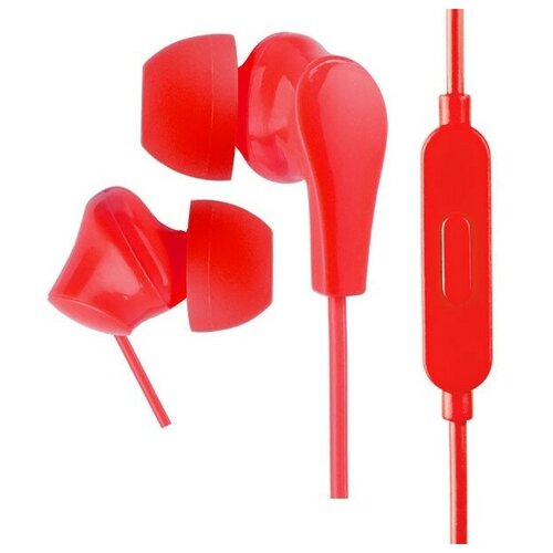 Perfeo наушники внутриканальные c микрофоном ALPHA красные 66700₽