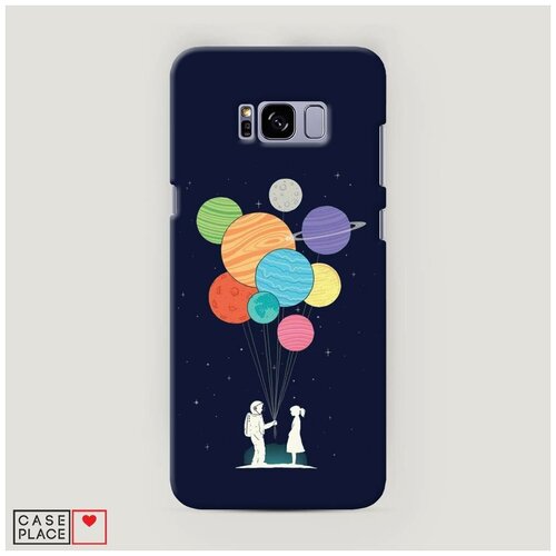 фото Чехол пластиковый samsung galaxy s8 plus шарики-планеты case place