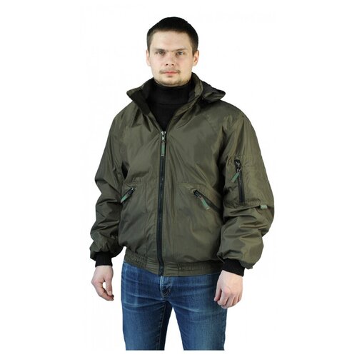 фото Куртка демисезонная "бомбер" олива, 60-62/170-176 без бренда