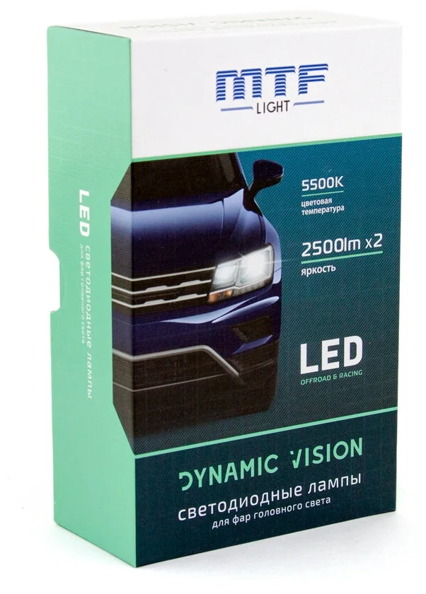 Лампа автомобильная светодиодная MTF Light Dynamic Vision DV01K5 H1 12V 28W P145s