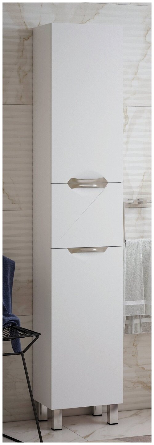 Шкаф-колонна Corozo напольный Алиот 35 напольный белый глянец SD-00000598