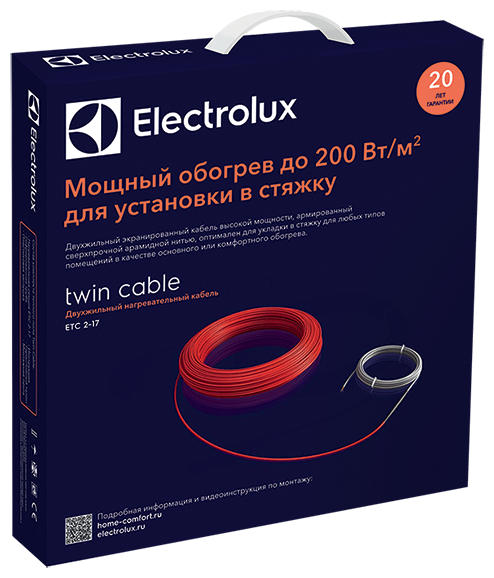 Комплект теплого пола (кабель) Electrolux ETC 2-17-1500 - фотография № 14