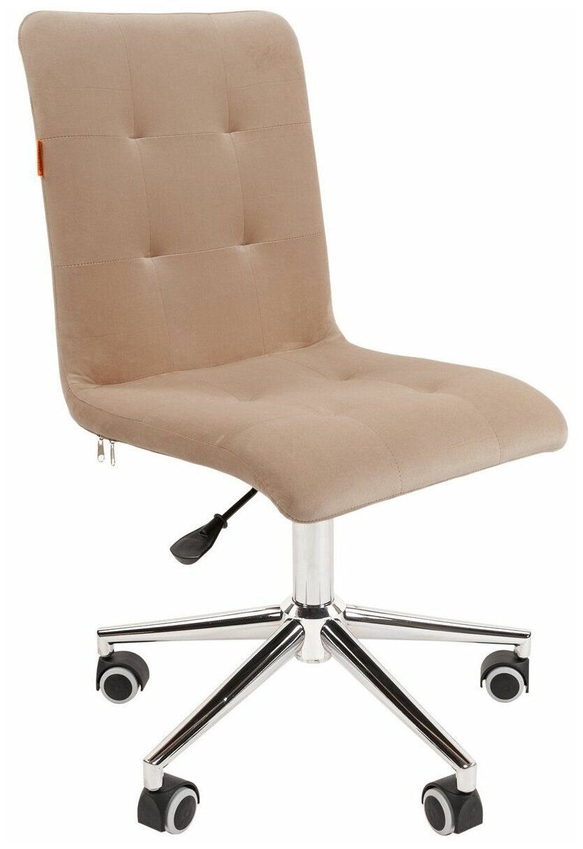 CHAIRMAN Офисное кресло Chairman 030 Россия ткань T-6 бежевый, хром, без подлокотников