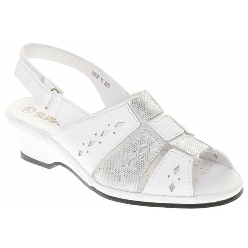 фото Босоножки suave женские летние, размер 40, цвет белый, артикул 0253p-0101 6433