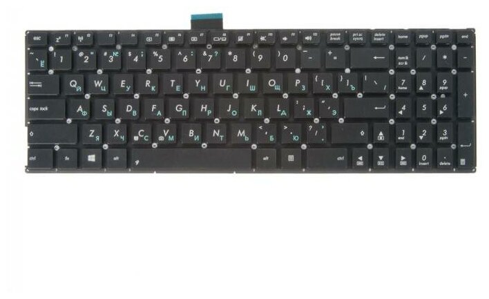 Keyboard Клавиатура для Asus X555 X555L X553 Black No frame гор Enter ZeepDeep 756₽