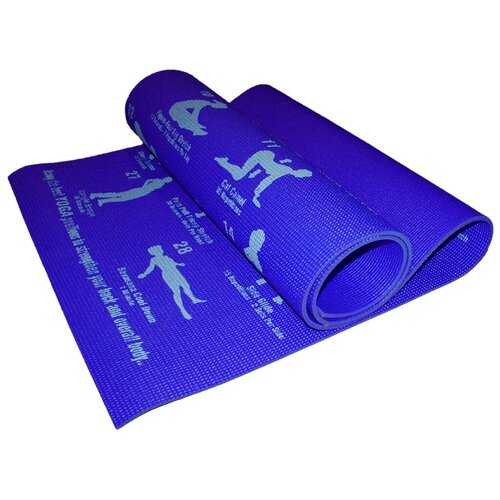 Коврик гимнастический/Коврик SPRINTER/Коврик для йоги/Коврик для фитнеса/Коврик для туризма SPRINTER. Толщина:0,6 см. Цвет: синий.
