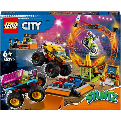 lego lego city 60295 лего город арена для шоу каскадёров Конструктор LEGO City Stuntz 60295 Арена для шоу каскадёров, 668 дет.