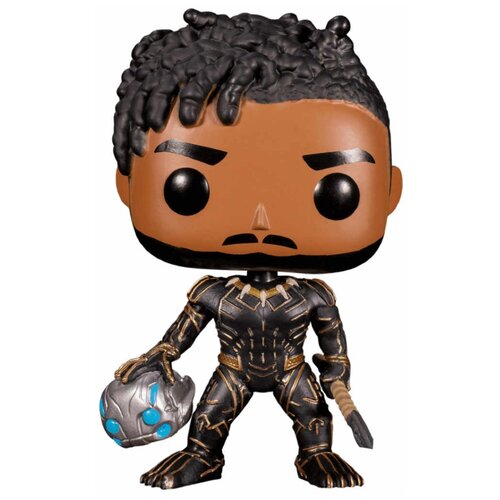 фигурка pop the watcher со стикером эксклюзив funko shop из мультсериала what if marvel 928 Фигурка Funko POP! Marvel What If King Kilmonger (Exl) 56264, 9.5 см