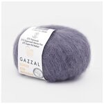 Пряжа Gazzal Super Kid Mohair (Супер Кид Мохер) 64411 серо-голубой 31% шерсть мериноса, 47% супер кид мохер, 22% полиамид 25г 237м 6шт - изображение