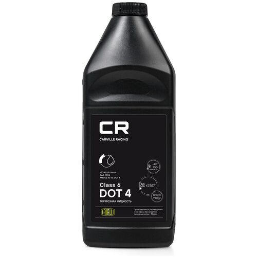 Тормозная Жидкость Cr Dot 4 Class 6, T>250c, Вязкость<700, 850мл/910гр (L6275009) Carville Racing арт. L6275009