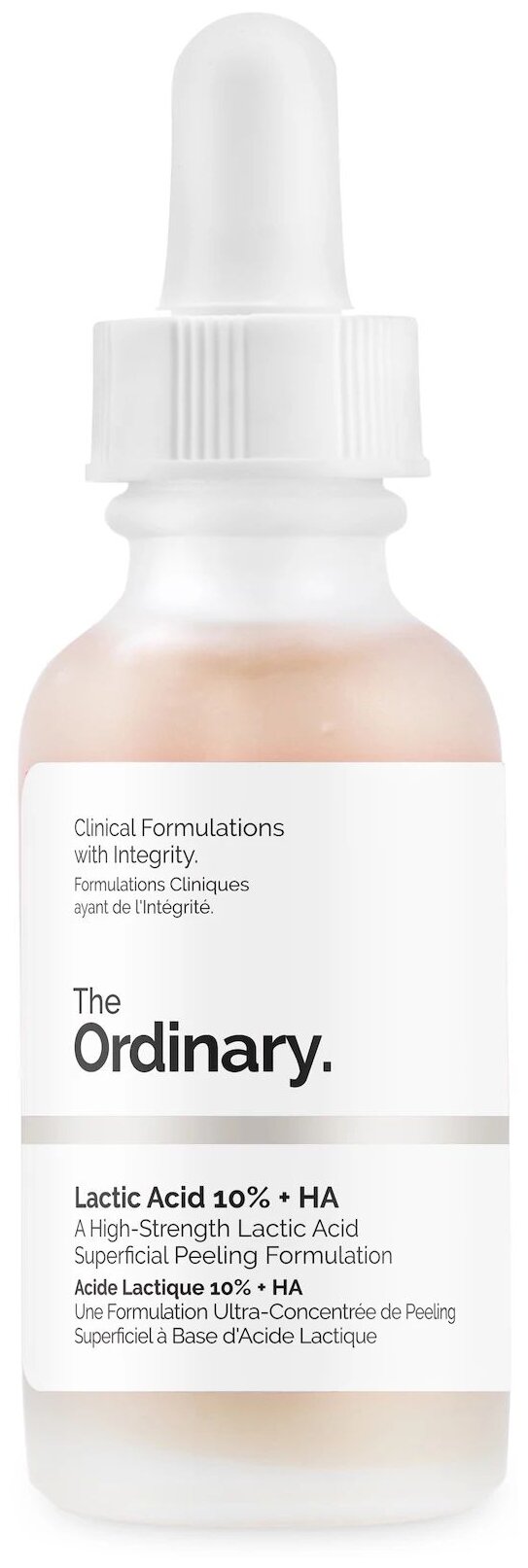 The Ordinary пилинг Lactic Acid 10% + HA