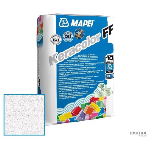 Затирка Mapei Keracolor FF № 100/5кг (Белый) затирка mapei keracolor ff 100 цвет белый 2 кг