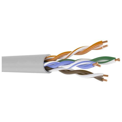 Кабель AlCu UTP, Внутренний, 4x2x0.50, бухта 305м, Cat5e, Net.on (01-0302)