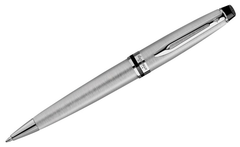 Ручка шариковая Waterman "Expert Stainless Steel СT" синяя, 1,0мм, подарочная упаковка