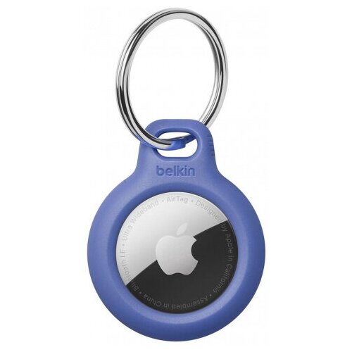 фото Держатель с кольцом belkin secure holder key ring (f8w973btblu) для apple airtag (blue)