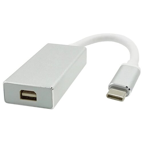 Кабель-переходник Type-C USB3.1 (M) - Mini DisplayPort (F) из алюминиевого сплава кабель переходник type c usb3 1 m mini displayport f из алюминиевого сплава