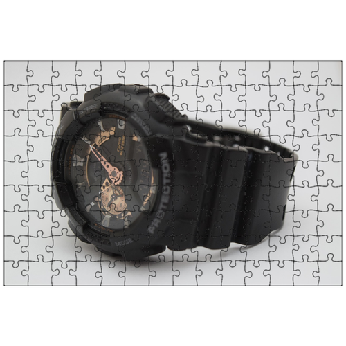 фото Магнитный пазл 27x18см."часы, мужской часы, casio" на холодильник lotsprints