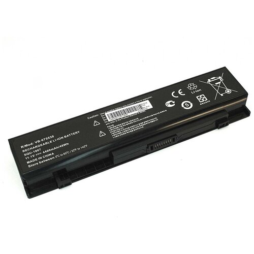 Аккумуляторная батарея для ноутбука LG Aurora ONOTE S430 11.1V 4400mAh SQU-1007-3S2P черная