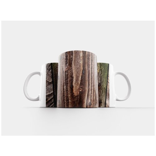 фото Кружка "деревянный забор, доски, доска стены" 320 мл lotsprints