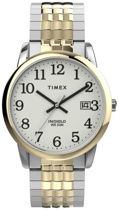 Наручные часы TIMEX Easy Reader, золотой, мультиколор