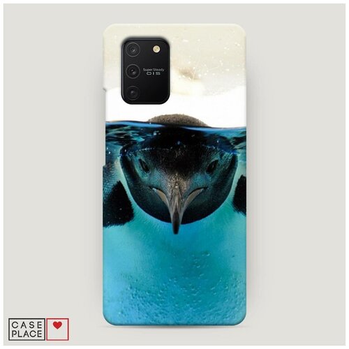 фото Чехол пластиковый samsung galaxy a91 пингвин case place