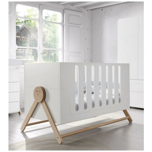 Кровать Micuna Swing Big Relax, 140х70 см, цвет: white/waterwood стул micuna troya waterwood white