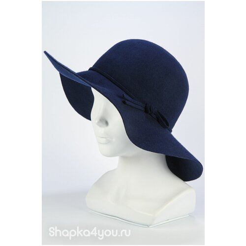 Шляпа с широкими полями шарм цвет Винный темный размер UNI