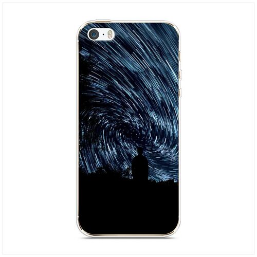 фото Силиконовый чехол "космос 14" на apple iphone 5/5s/se / айфон 5s case place