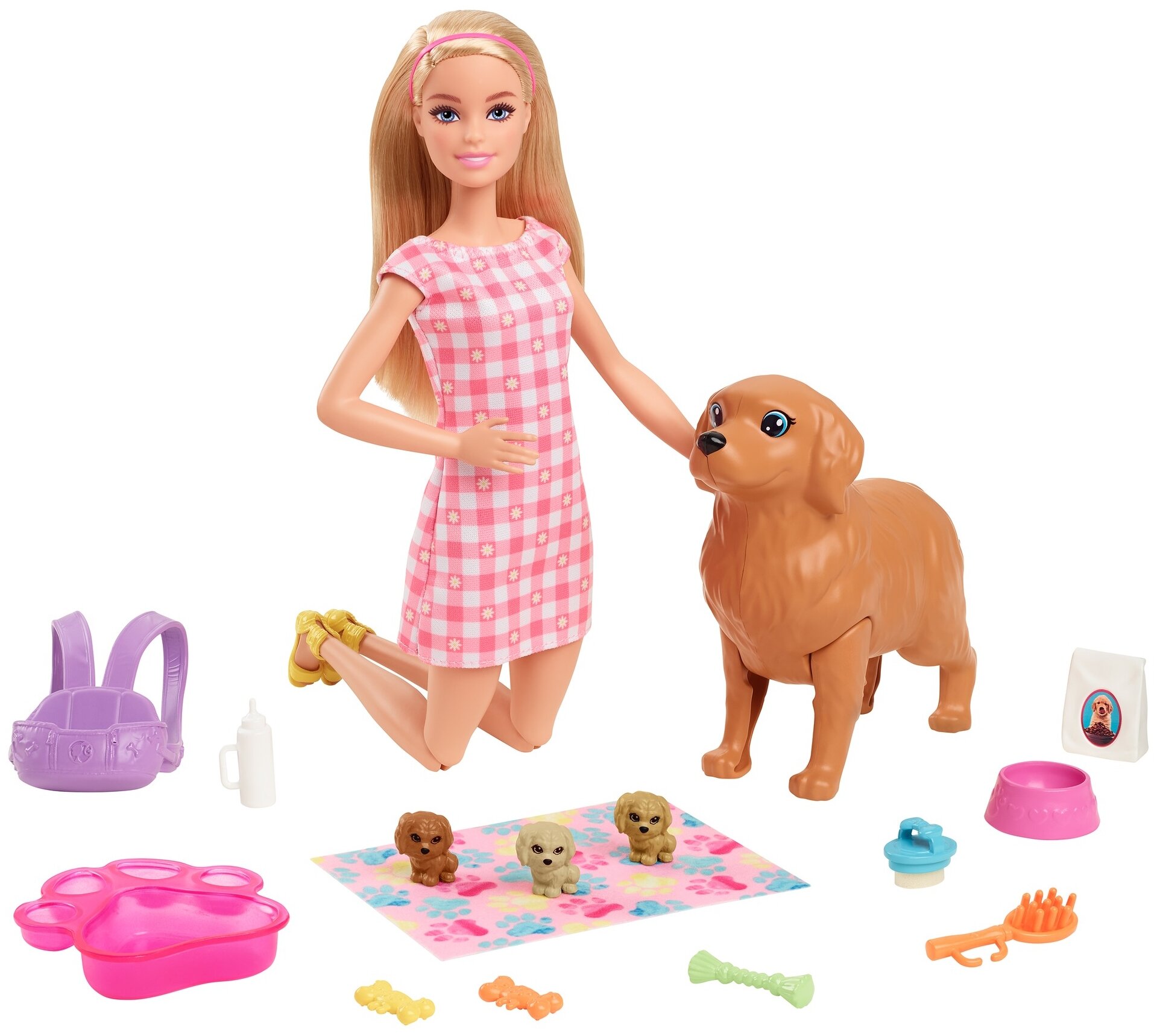 Набор игровой Barbie Новорожденные щенки HCK75