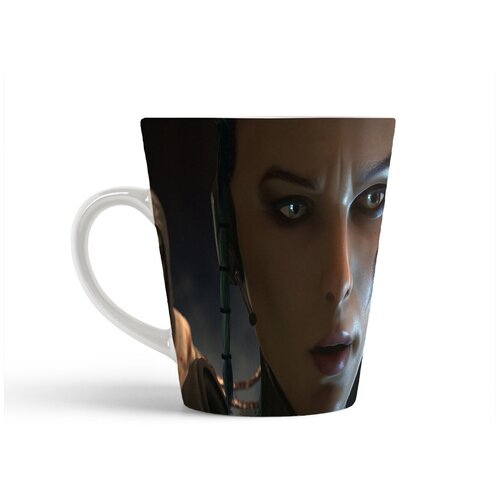 фото Кружка-латте coolpodarok clive barkers jericho девушка зелёная косичка