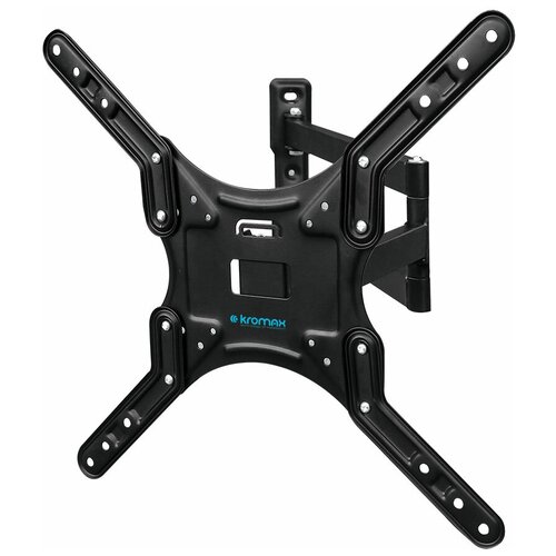 Кронштейн настенный Kromax DIX-25 24-55 (наклон +15°/-15°, поворот 180°, до 20 кг, черный)