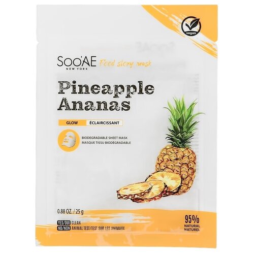 Маска для лица SOOAE с экстрактом ананаса 25 г