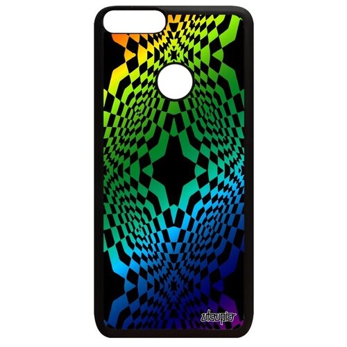 фото Стильный чехол для мобильного // huawei p smart 2018 // "иллюзия звезда" ромб волна, utaupia, цветной