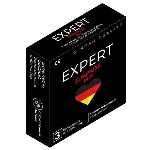Презервативы EXPERT Surprise Mix Germany 3 шт, микс