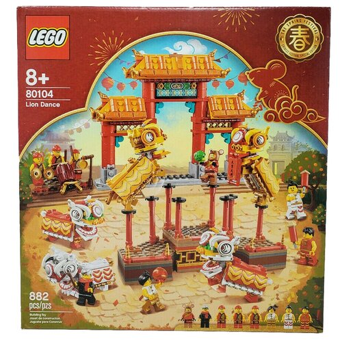 конструктор lego seasonal 40052 весенняя сценка 88 дет LEGO Chinese New Year 80104 Танец льва, 882 дет.