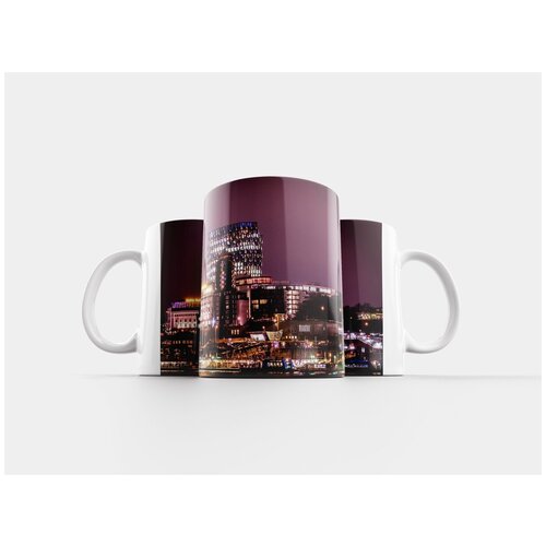 фото Кружка "город, городской ландшафт, сумерки" 320 мл lotsprints