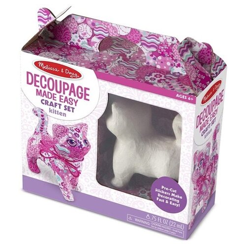 фото Melissa & doug набор для декупажа кошка (30304)