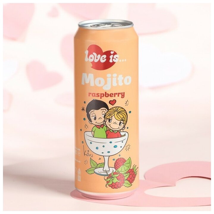 Напиток "Love is Мохито" (малина), 450 мл - фотография № 4