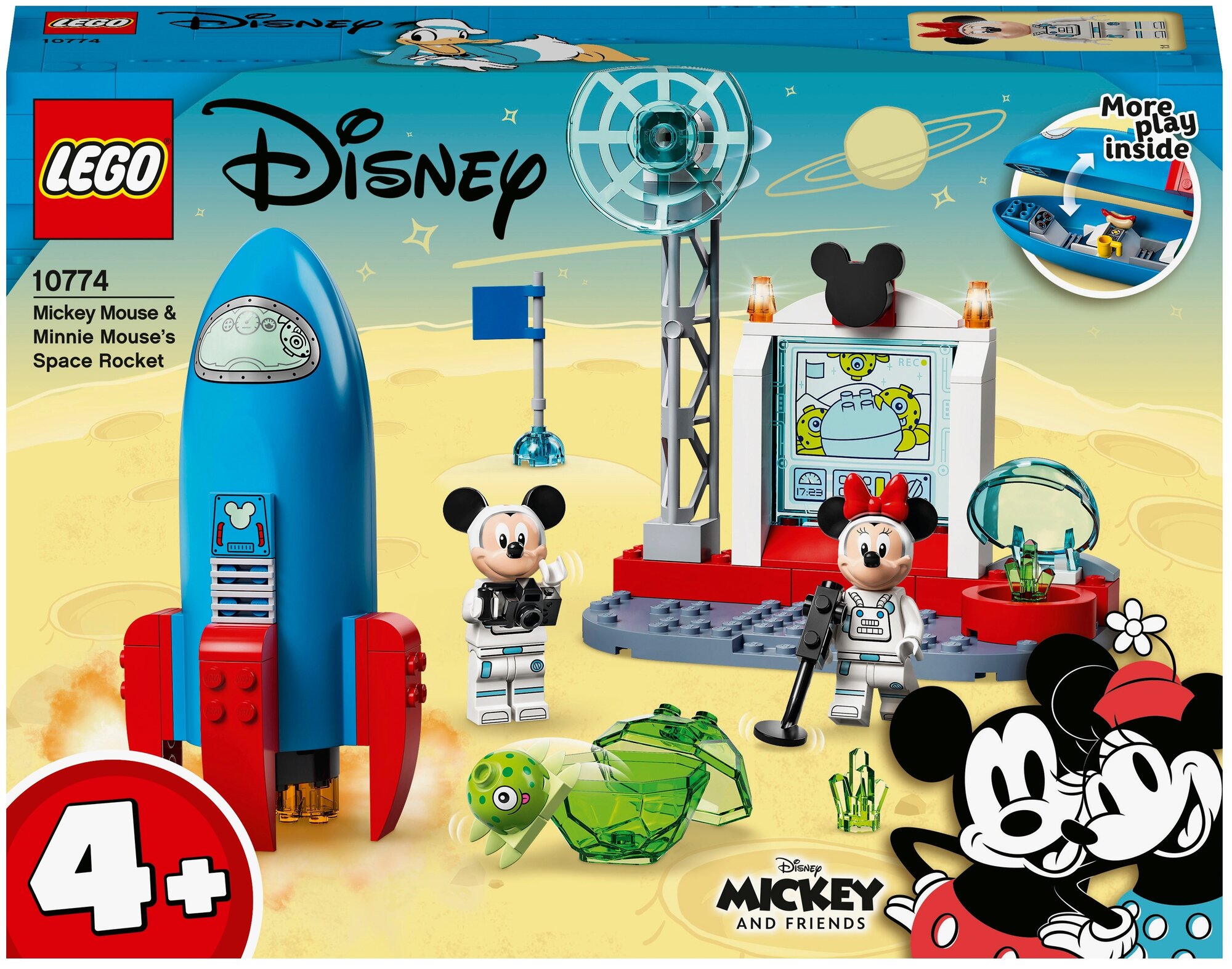 LEGO Mickey & Friends 10774 Космическая ракета Микки и Минни, 88 дет.