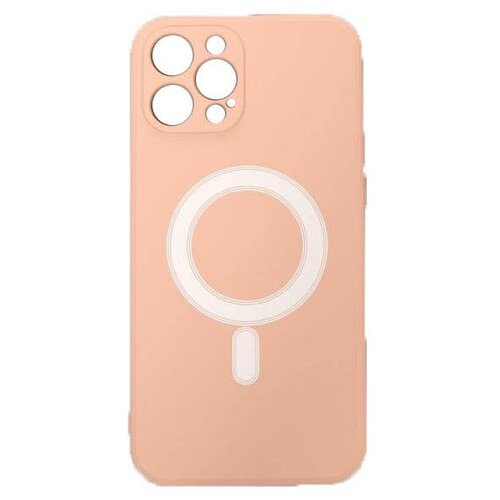 фото Чехол luazon для apple iphone 12 pro max magsafe silicone pink 6852588